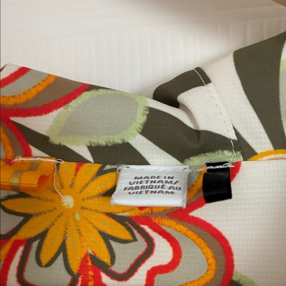 adidas Cream Bomber Jacket with Floral Lining - Picture 3 of 8